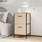 Çocuk 2 Çekmeceli Orta Boy Komodin Sehpa Çam 1610