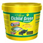 Ahm Cichlid Green Granulat Ciklet Balığı Yemi Bitkisel 10lt 3kg
