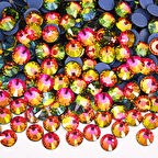 Gymo Premium Kalite Altı Düz Ütü İle Yapışan (Hotfix) Kristal Taş SS20 (4.6-4.8mm) Rainbow (10 Gross - 1440 Adet)