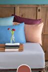 Simply Terra Cotta Pamuk Saten Fitted Set 160*200/50*70