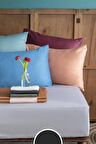 Simply Füme Pamuk Saten Fitted Set 200*200/50*70