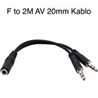 AV Cable F To 2M 20cm Çeviri (Vakumsuz)
