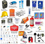 Büyük Deprem çantası 208 parça 78 çeşit tam kapsamlı uzman acil durum çantası 