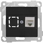 RİTA SİYAH DATA PRİZİ 1*RJ45 (CAT6) (MKZ)
