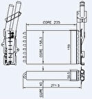 Renault Eski Kalorıfer Radyatoru R21 Optıma Manager Concorde (2 Sira Cu+pl) - Kale 0584862al