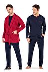 Penye Pijama & Robdöşambır Damat Çeyiz Seti