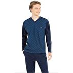 PİERRE CARDİN 6023 ERKEK JAKARLI PİJAMA TAKIMI