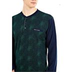 PİERRE CARDİN 6027 ERKEK JAKARLI PİJAMA TAKIMI