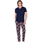 PİERRE CARDİN 6046 V YAKA PİJAMA TAKIMI