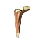 Dizayn Kanyon Ayak 23cm Çizgili Yerli Ceviz Ahşap Ky Alt Kp