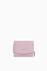 Cengiz Pakel Kadın Hakiki Deri Mini Yatay Çıtçıtlı Cüzdan/Portföy - 65288 - Lila