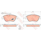 Fiat On Fren Balatası Fiat Bravo II Fiorıno Panda Stilo 05> Citroën Nemo 10> Peugeot Bipper 10> - Trw Gdb1482