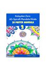 A-3 Spiralli Kolaydan Zora Mandala Kitabı-3 (20 Poster Mandala)