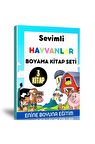 Sevimli Hayvanlar Boyama Kitap Seti (3 Kitap)