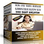 Açık Lise Sözel Tüm Dersler Görüntülü Eğitim Seti