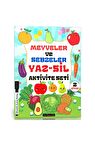 Meyveler ve Sebzeler YAZ-SİL Aktivite Seti (2 Süper Kitap)
