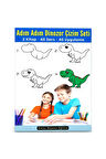 Adım Adım Dinozor Çizim Seti (2 Kitap)