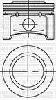 Opel Motor Piston Segman Komple Std (77,60mm) Corsa C – Astra G – Z14xe - Yenmak 31-04230-000