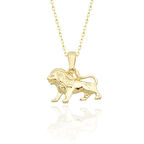 Aslan Burcu Altın Kolye / 14 Ayar