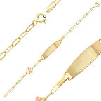 Mineli Kelebek Çocuk Künye Bileklik