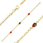 Zincir Çilek Çocuk Bileklik