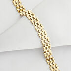 Mozaik Prizma Altın Bileklik-14 Ayar