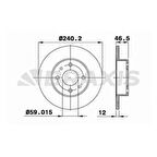 Tofas On Fren Aynası (diski) Uno 1,4 86> - Braxıs Ae0091