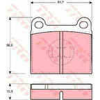 Vw Fren Balatası Ön - Fren Balatası Ön - Trw Gdb648