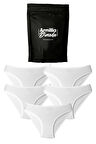 Kadın Günlük Bikini Külot Hijyenik Premium Paketinde Penye Esnek Kumaş