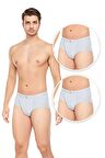 Erkek 3'lü Penye Slip Külot