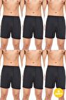 Erkek Penye Pamuklu Paçalı Uzun Külot 6'lı Paket