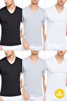 Erkek V Yaka Yarım Kol Fanila 6'lı Paket