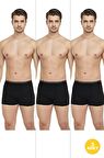 Erkek 3'lü Likralı Slim Fit İnce Kumaş Özel Paketinde Ekonomik Boxer