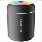 RGB SİYAH 180 ML USB ULTRASONİK OFİS ODA VE ARABA HAVA NEMLENDİRİCİ BUHAR MAKİNESİ AROMA DİFİZÖRÜ