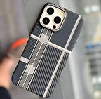 ŞOK FİYAT!! Iphone 16 Plus Uyumlu Karbon Fiber MagSafe Özellikli Kılıf