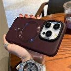 Iphone 16 PRO Uyumlu Lens Koruma Hediyeli Mat MagSafe Özellikli Kılıf