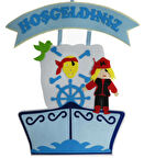 Kapı Süsü Korsan Gemili 35x55 Cm