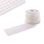 İnci Kalpli İpe Dizili Krem ( 9 Metre )