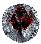 Süs Metalize Avize 50 Cm Kirmizi