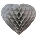 Süs Petek Kalpli 3 Lü Set Gümüş