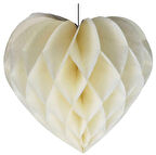 Süs Petek Kalpli 3 Lü Set Krem