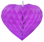 Süs Petek Kalpli 3 Lü Set Lila