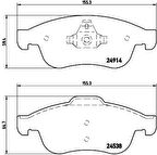 BEŞER FREN BALATASI ÖN FLUENCE MEGANE3 SCENİC DOKKER DUSTER CAPTUR LOGAN
