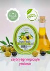 Doğal zeytinyağlı handmade süngerli sabun,sabunlu banyo süngeri 135 gr