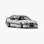 E36 Gri Cam Sticker Yapıştırma 16CM 2 Adet