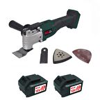 Klpro KLMT18B-50 18V/5.0Ah. Kömürsüz Çift Akülü Şarjlı Çok Amaçlı Makine/Raspalama