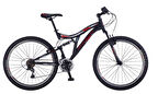 Salcano Nova 26 V Siyah Kırmızı Dağ Bisikleti