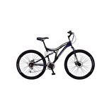 Salcano Hector 24 MD Disk Fren 21 Vites Çift Amortisörlü 24 Jant Dağ Bisikleti Siyah Mavi