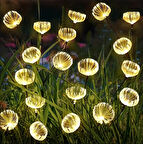 SOLAR 6 TOP LED SARI RENK DENİZ ANASI LED BAHÇE AYDINLATMA SOLAR BAHÇE SÜSÜ SGE1004