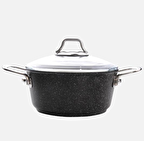 Falez Black Line 24 cm Alüminyum Derin Tencere